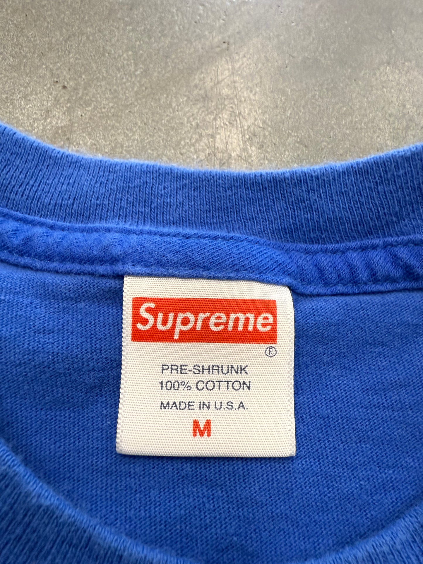 SS20 SUPREME DRAGON TEE BLUE MEDIUM