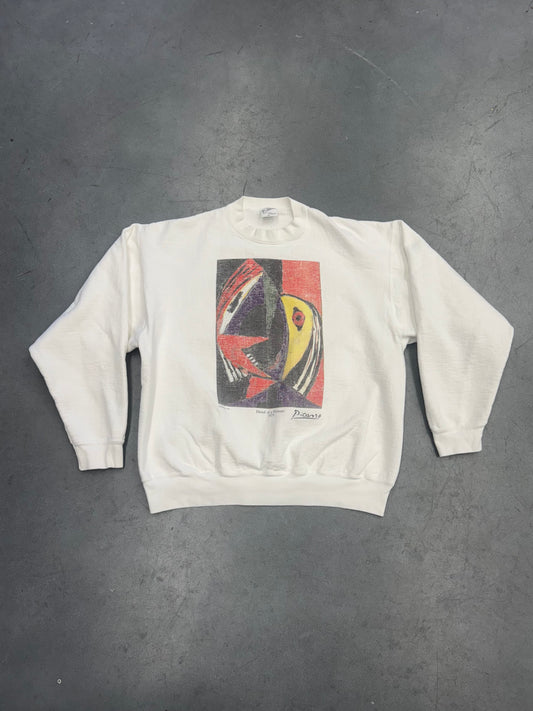 1995 "HEAD OF A WOMAN" PICASSO CREWNECK (PABLO PICASSO TAG)