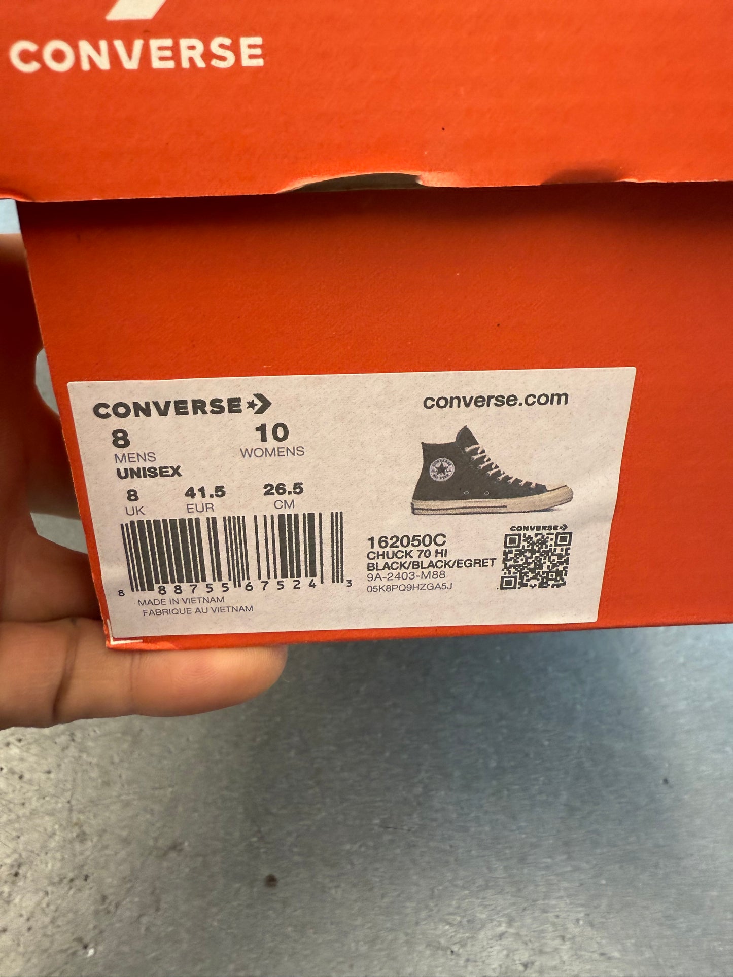 CONVERSE CHUCK TAYLOR ALL STAR CLEAN MID (WITH BOX)