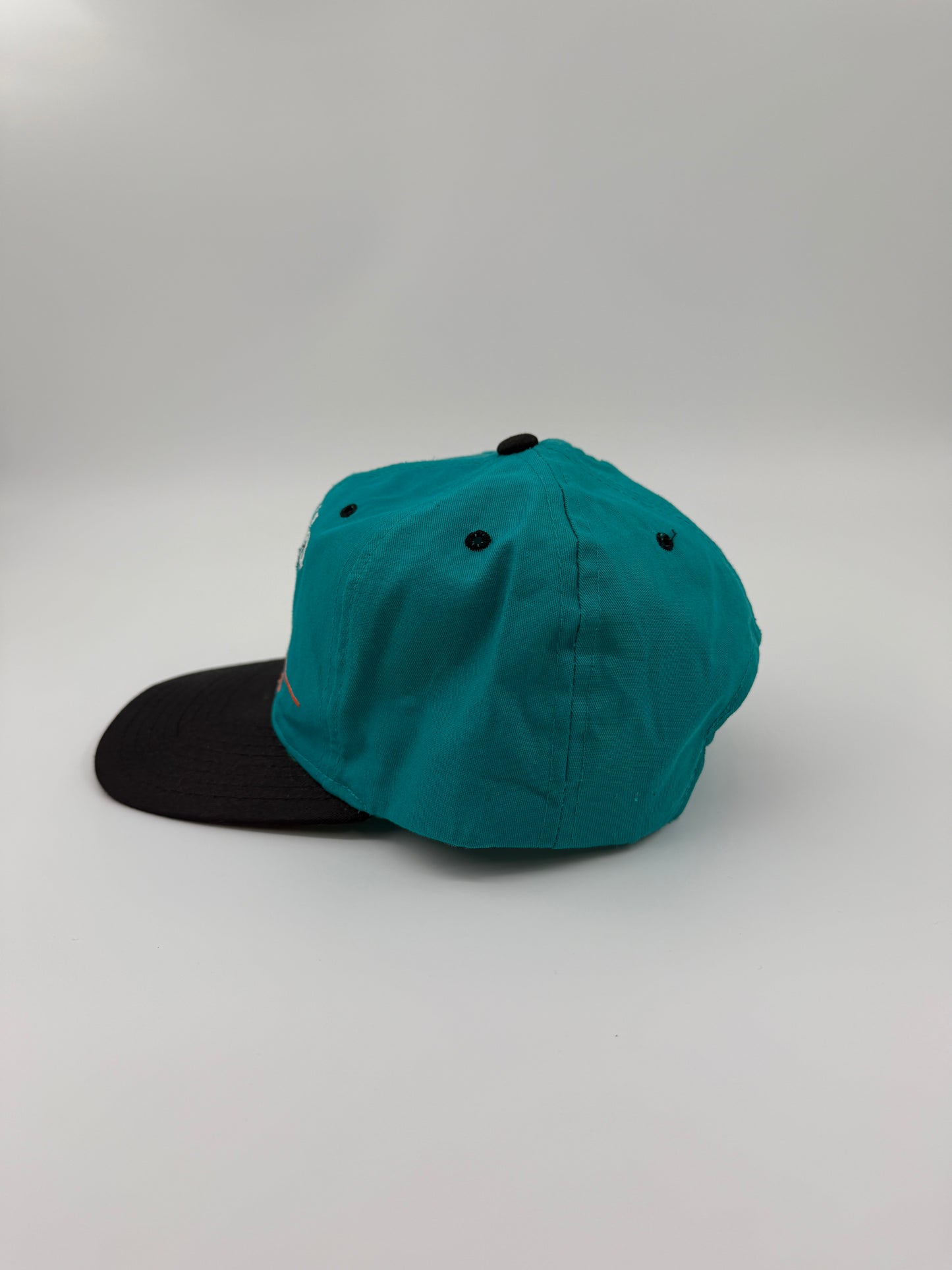 90'S FLORIDA MARLINS ORANGE LINE BIG F LOGO SNAPBACK (TEAL/BLACK) (TWINS ENTERPRISE TAG)