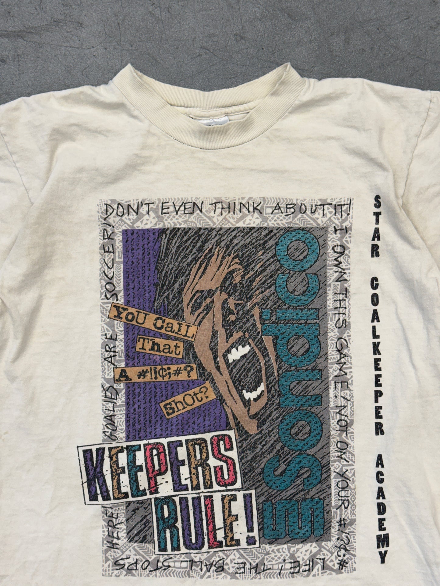 90S STAR GOALKEEPER ACADEMY KEEPERS RULE! SONDICO TEE (SHRK TAG)