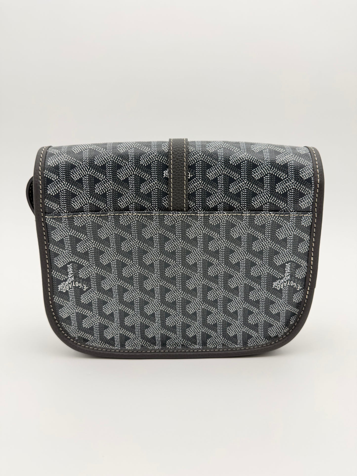 GOYARD BELVEDERE PM MESSENGER BAG - GREY