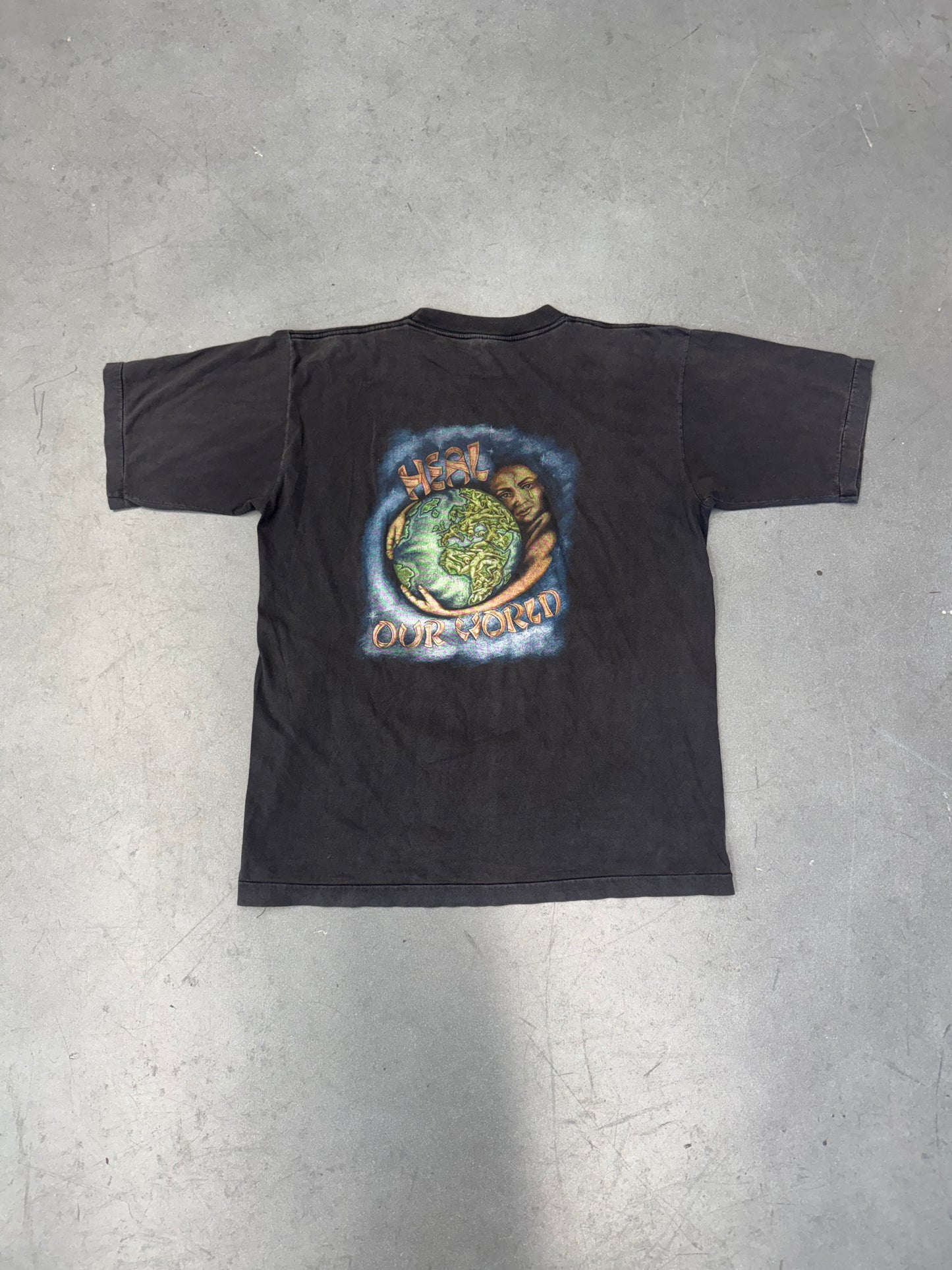 90'S MICHEAL JACKSON HEAL OUR WORLD TEE (100% COTTON TAG)