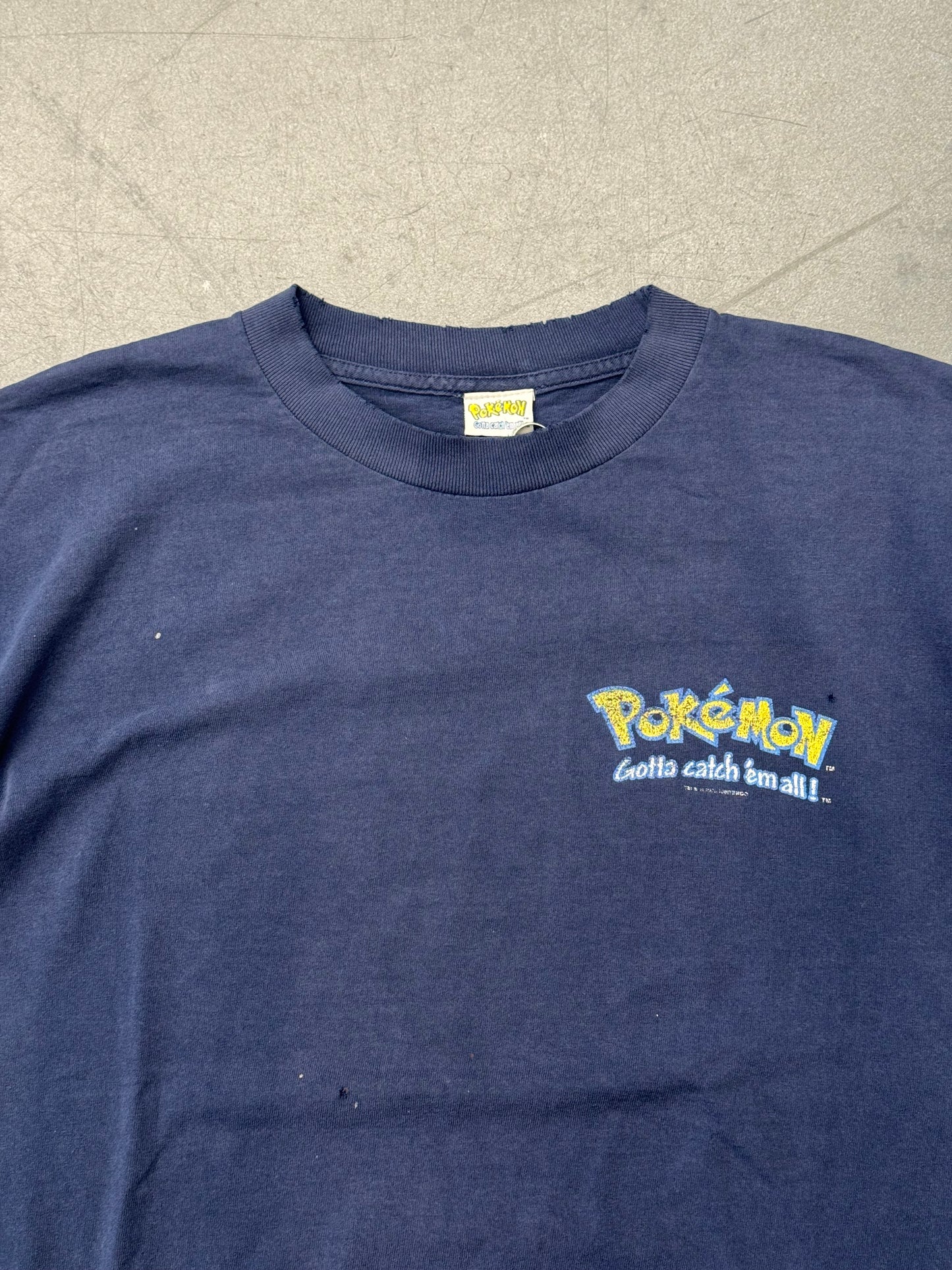 1999 POKEMON GOTTA CATCH 'EM ALL BORN TO BATTLE  TEE (POKEMON TAG)