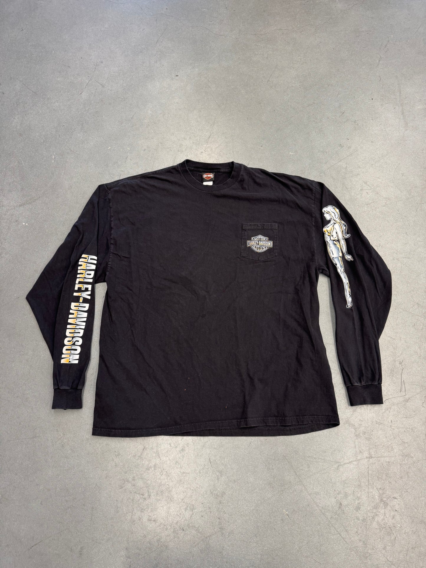 2012 HARLEY-DAVIDSON HARLEY HAVEN COLUMBIA, SOUTH CAROLINA CHROME GIRL LS POCKET TEE