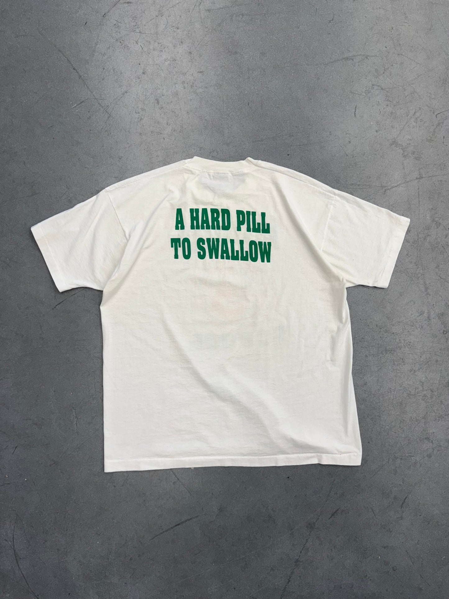 90S FAMU PHARMACY SCHOOL "A HARD PILL TO SWALLOW" TEE (FOTL BEST TAG)