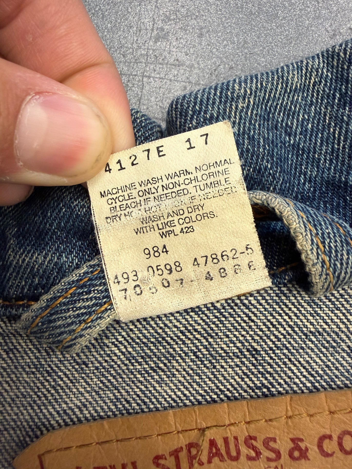 1999 LAURYN HILL THE MISEDUCATION WORLD TOUR LEVI'S DENIM JACKET