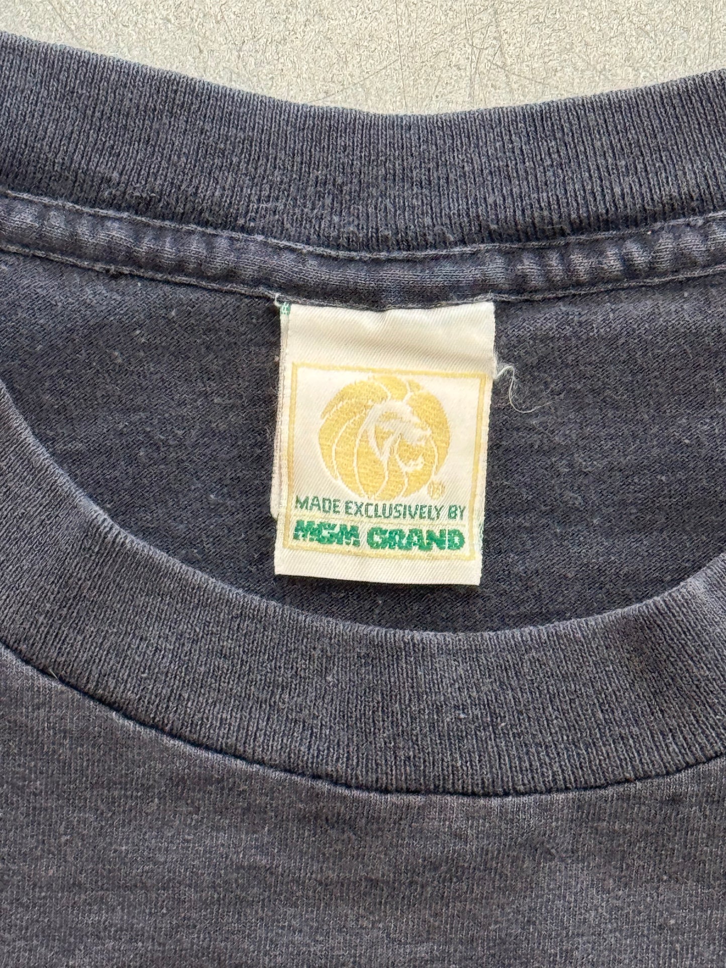 1996 TYSON VS. HOLYFIELD FADED MULLET TEE (MGM GRAND TAG)