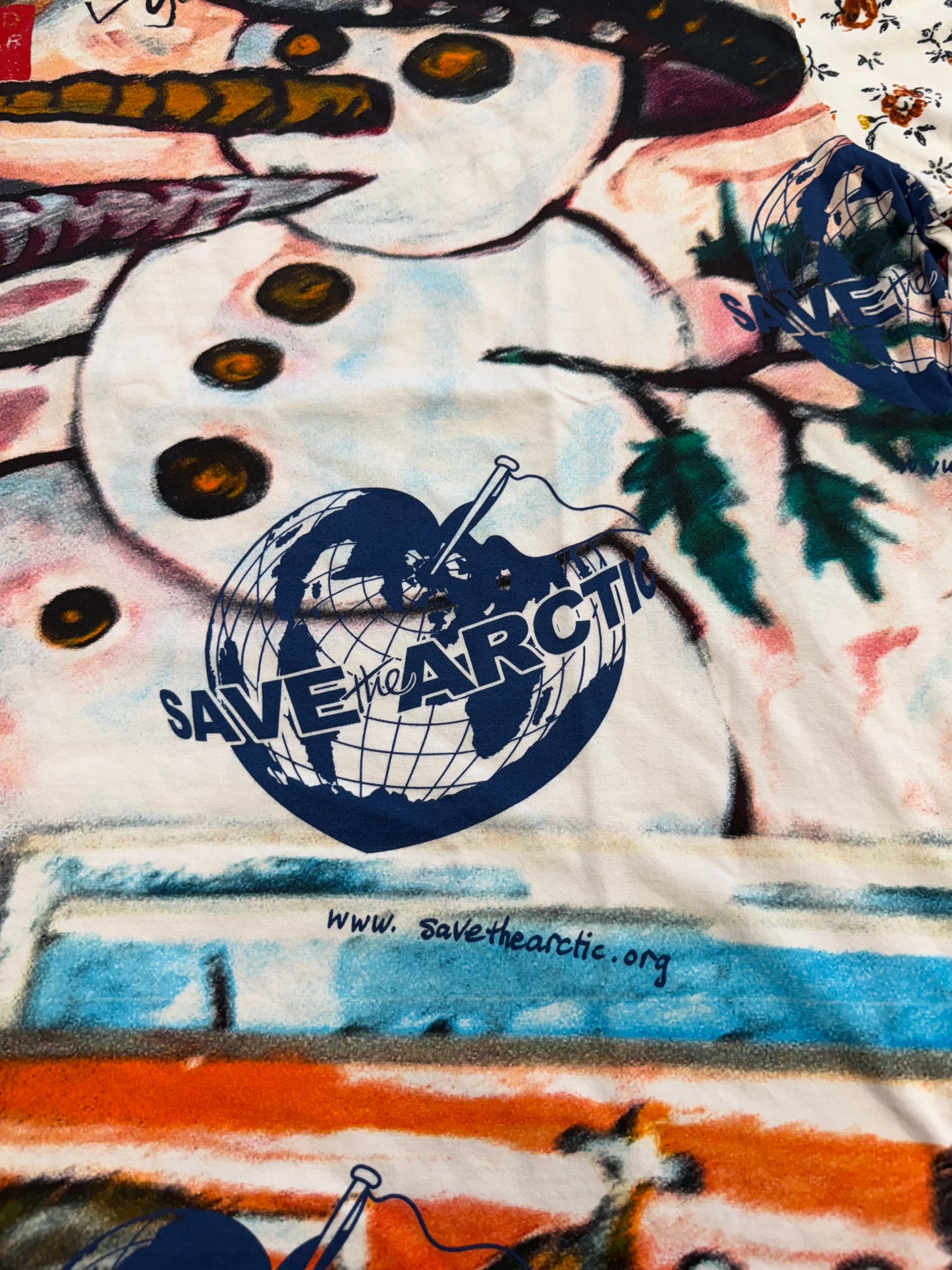 VIVIENNE WESTWOOD MULTICOLOR SNOWMAN OVERSIZED T-SHIRT