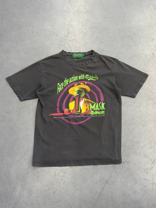 1994 THE MASK FACE THE ACTION CARLSBERG PROMO TEE (CARLSBERG TAG)
