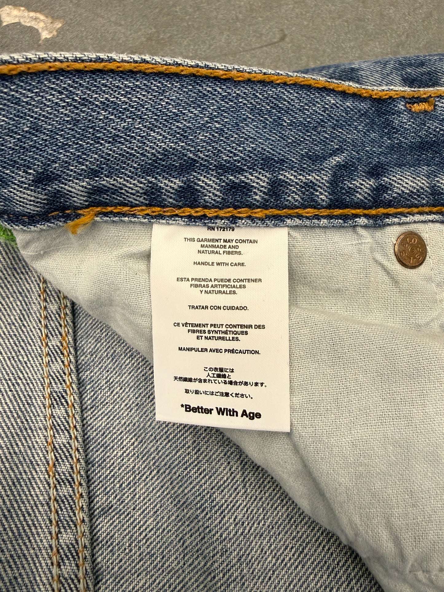 BETTER WITH AGE MONROE TRIPLE-WIDE DENIM TROUSER
