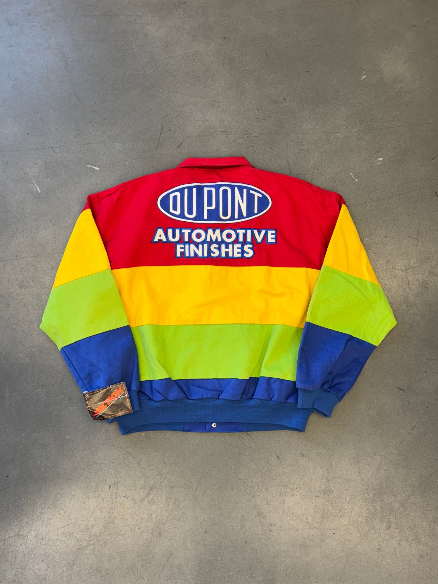90S NASCAR CHASE AUTHENTICS JEFF GORDON DUPONT RAINBOW RACING JACKET (NWT)