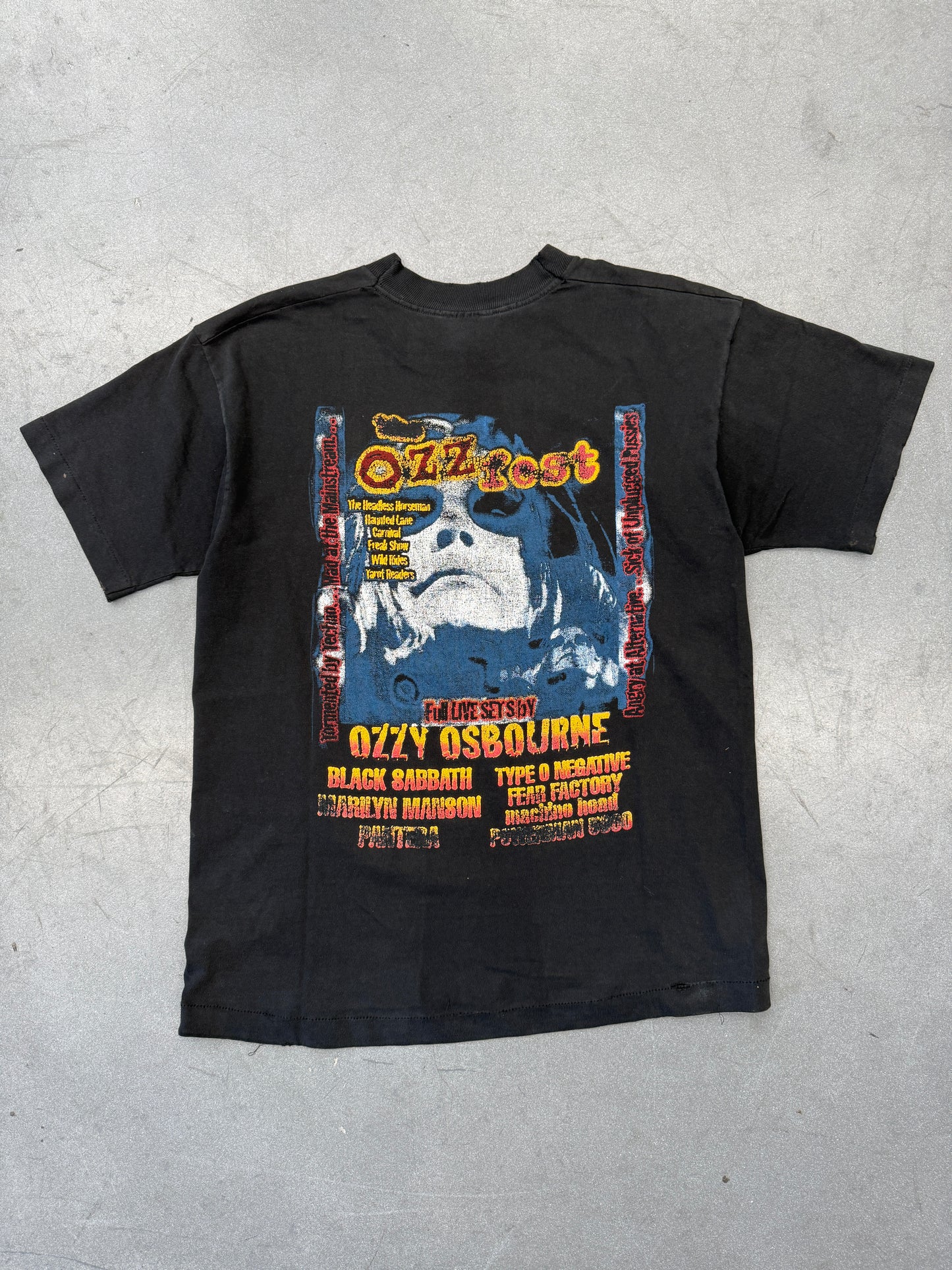 1997 OZZY OSBOURNE THE OZZFEST 'FULL LIVE SET BY' TEE (FOTL TAG)