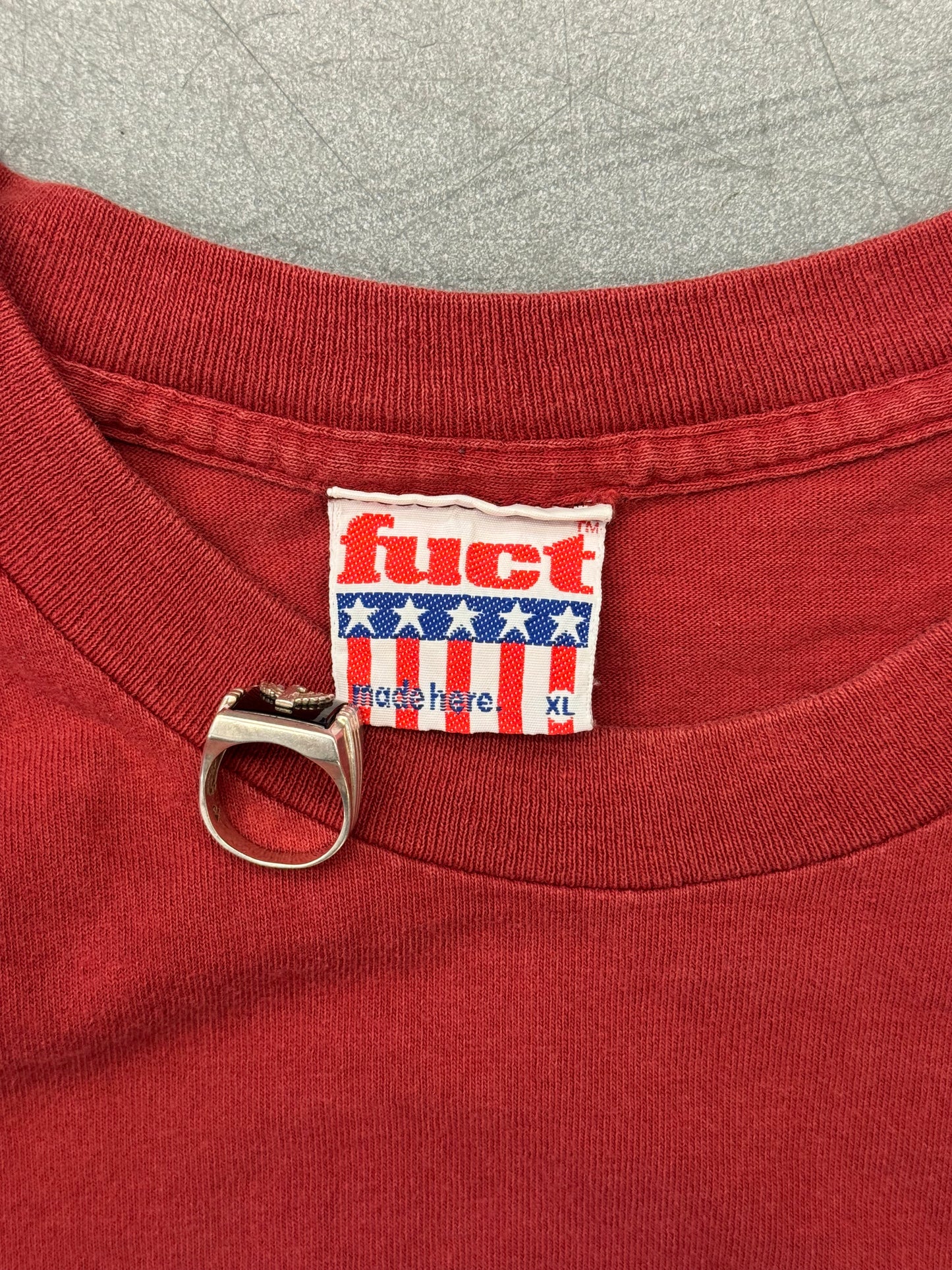 90S FUCT JAWS TEE (AMERICAN FLAG TAG)