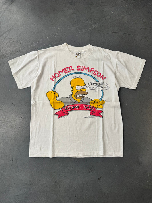 1989 HOMER SIMPSON "ATOMIC DAD" SIMPSONS TEE (TENNESSEE RIVER TAG)