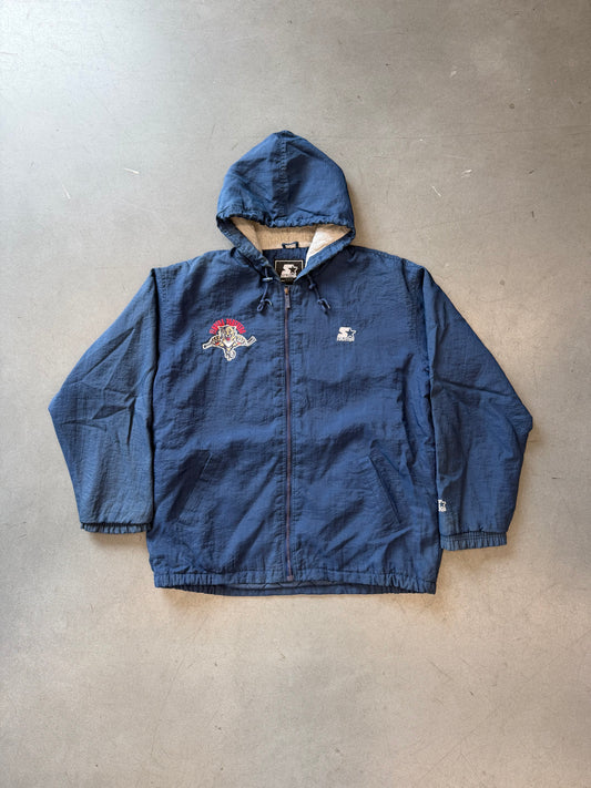 90S STARTER FLORIDA PANTHERS INSULATED ZIP UP NYLON JACKET