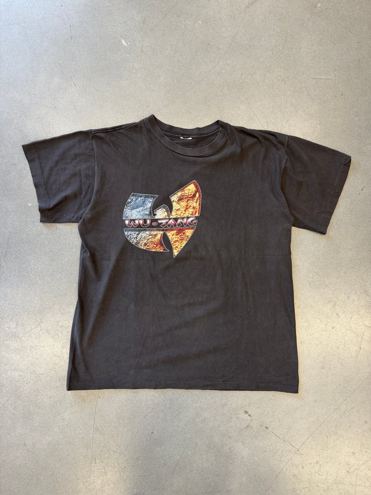 90S WU-TANG WU-WORLD BOOTLEG STYLE RAP TEE (CUT SHORT HILL TAG)