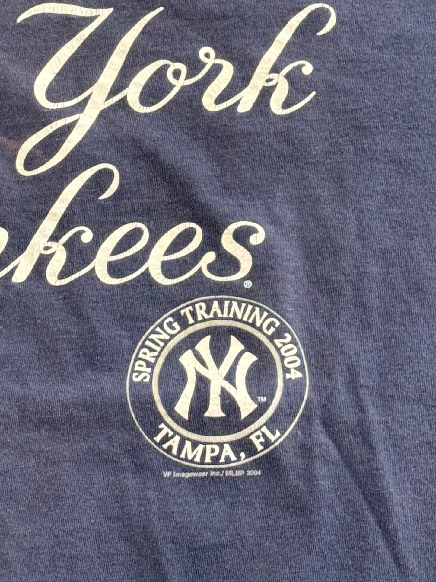2004 NEW YORK YANKEES SPRING TRAINING FADED TEE (CSA TAG)