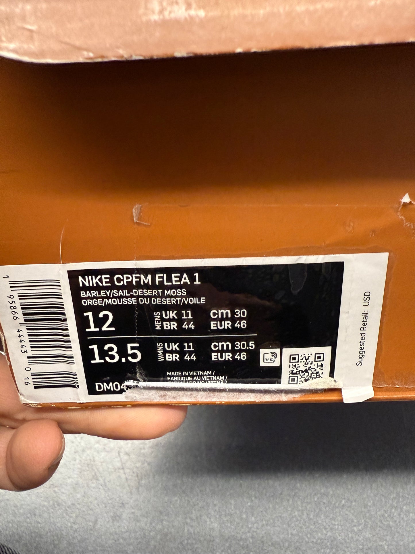 2022 SIZE 12 NIKE CPFM FLEA 1 DESERT MOSS