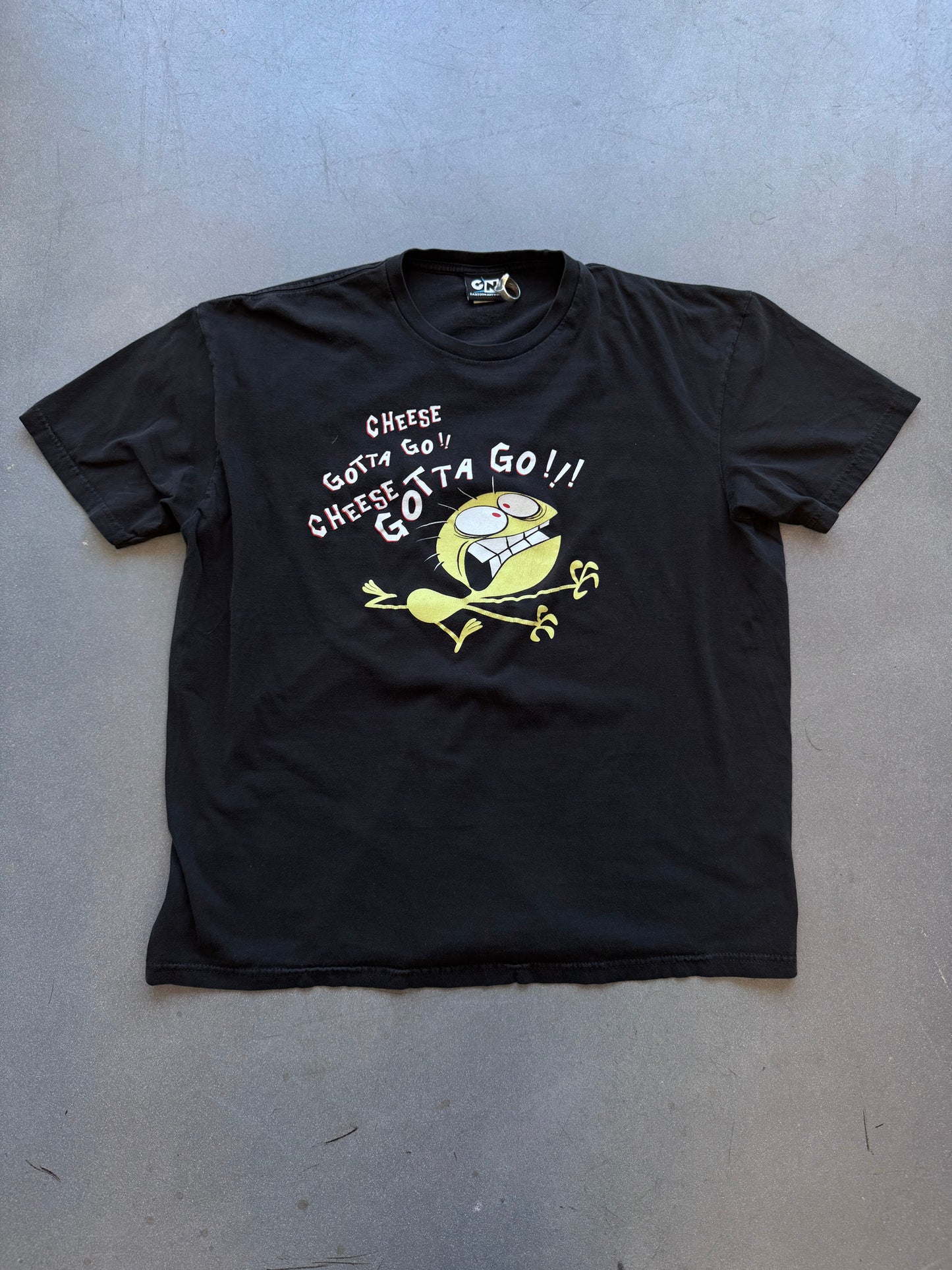 2006 CARTOON NETWORK FOSTERS HOME FOR IMAGINARY FRIENDS CHEESE GOTTA GO!! TEE