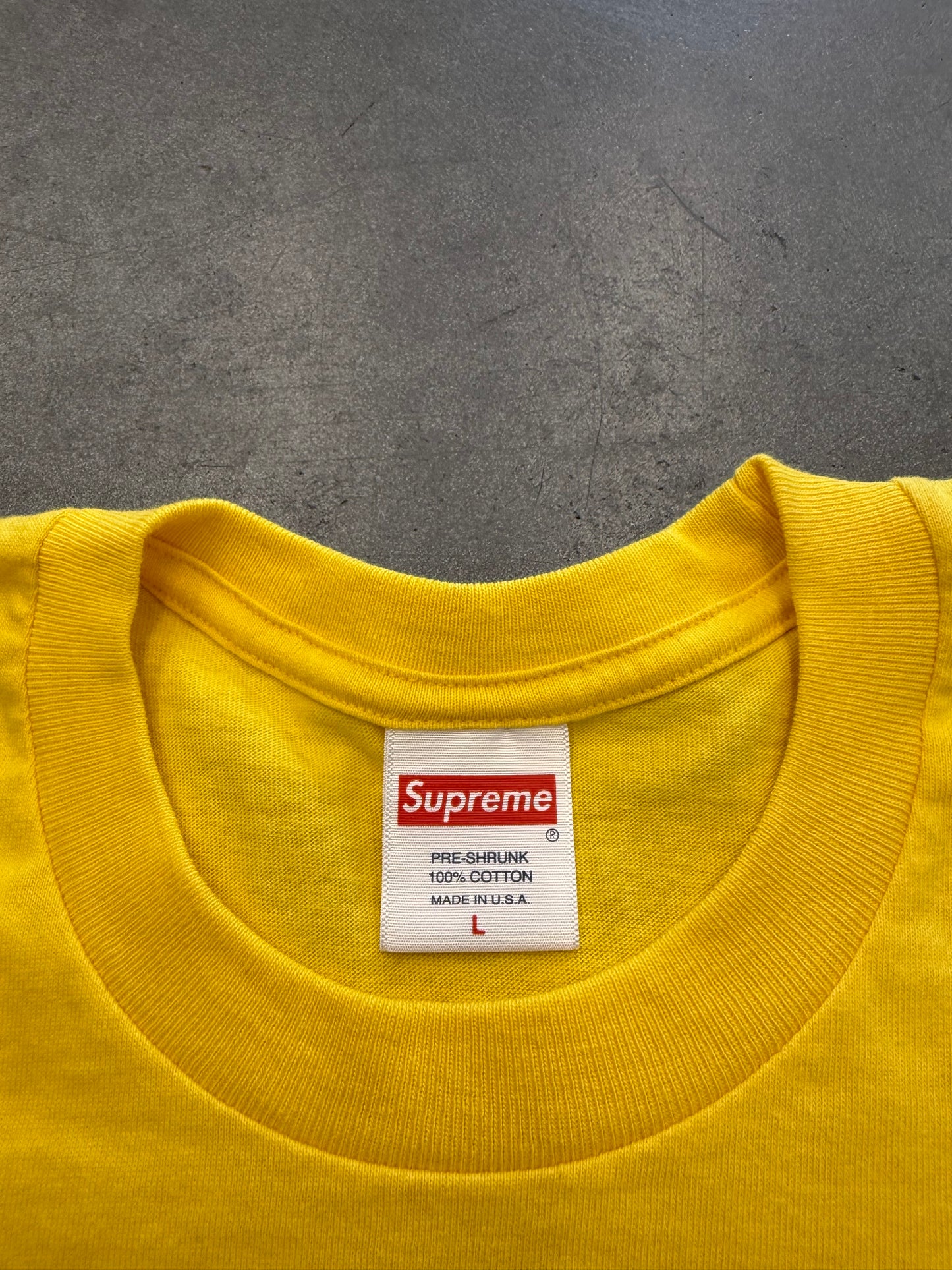 FW23 SUPREME NEW YORK CITY TEE - YELLOW