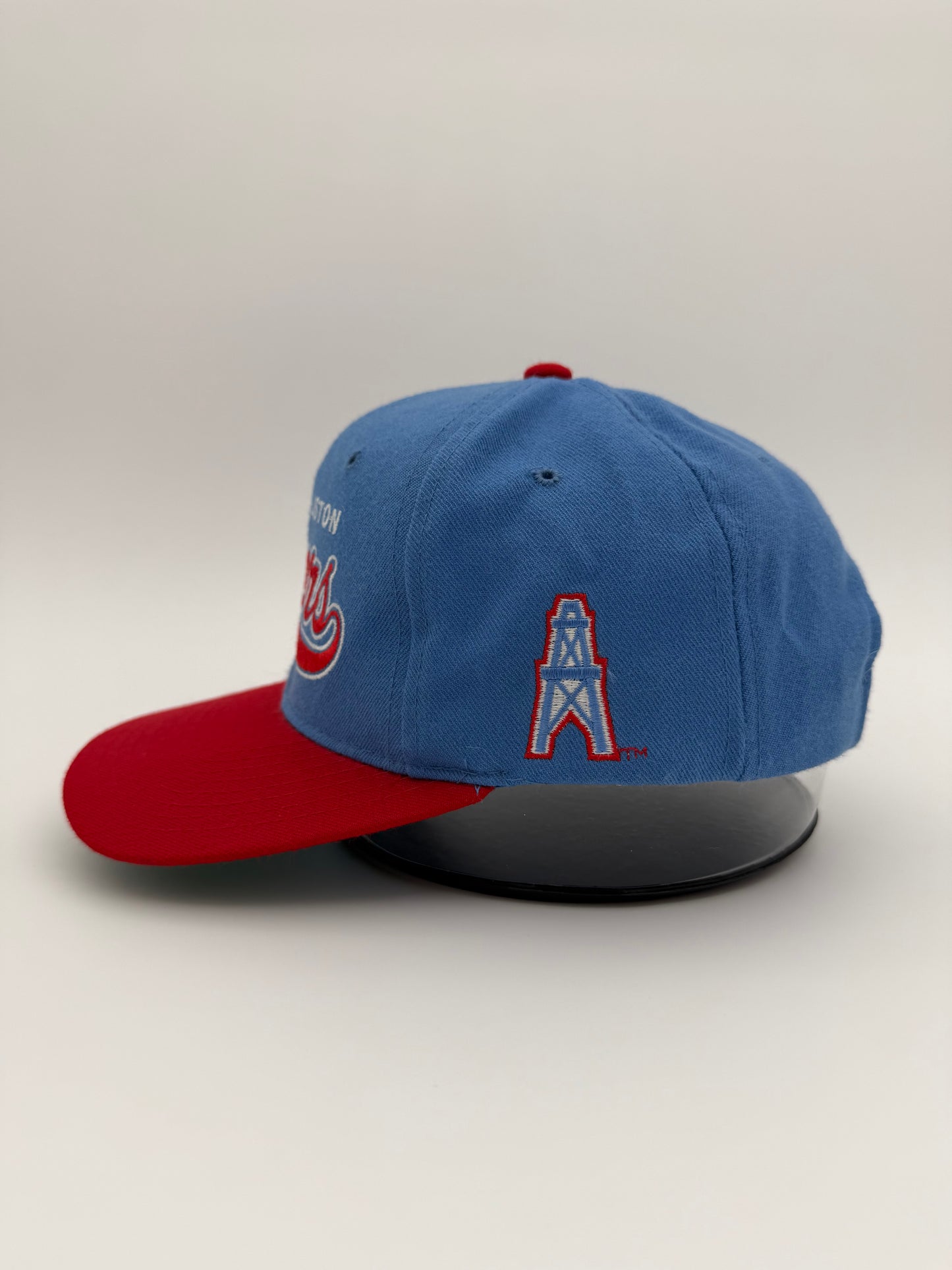 90'S TEAM NFL STARTER HOUSTON OILERS THROWBACK LOGO SNAPBACK HAT (STARTER TAG)