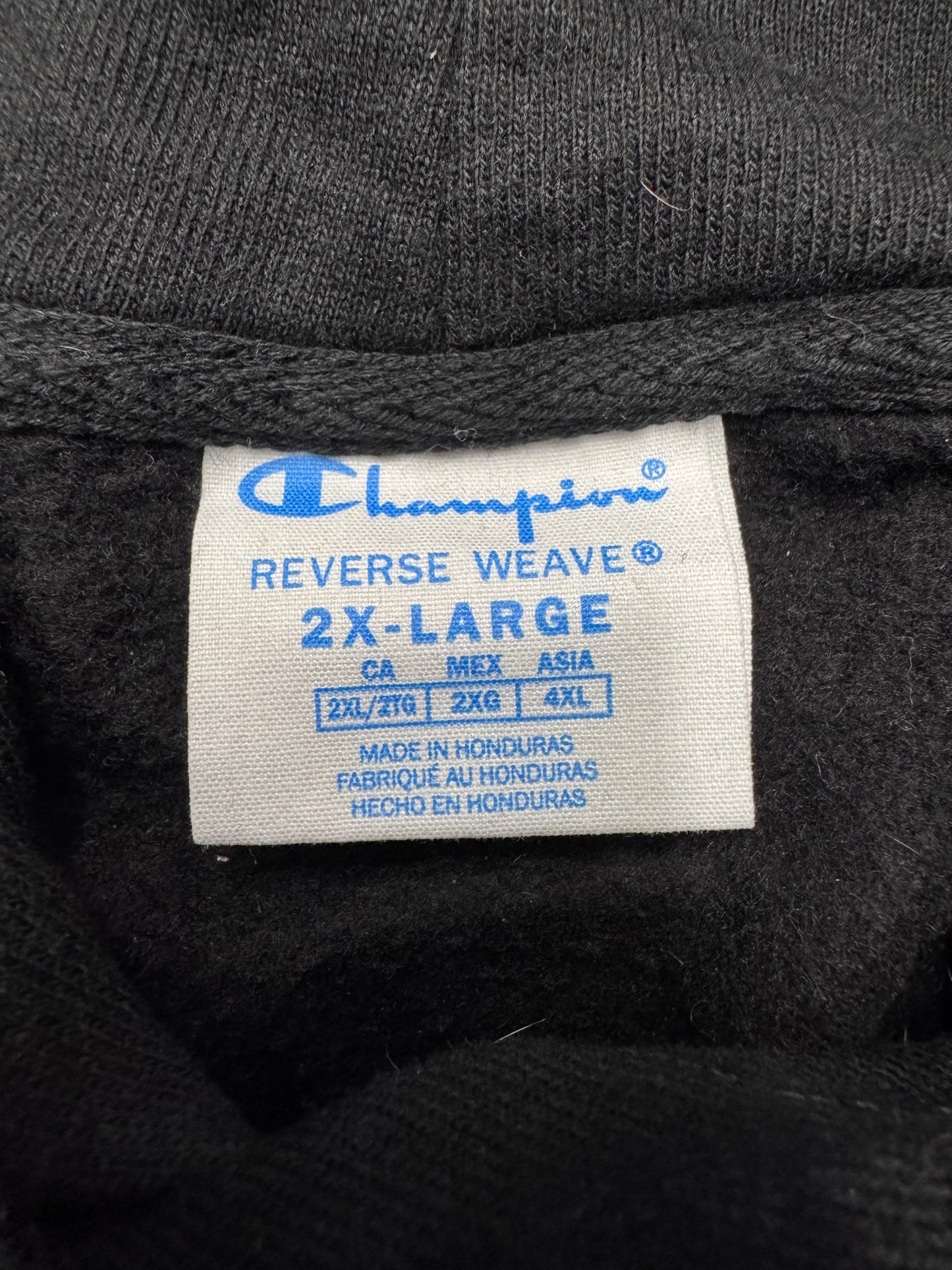 FW22 DENIM TEARS X PYREX CHAMPION #45 HOODIE - BLACK (2XL)
