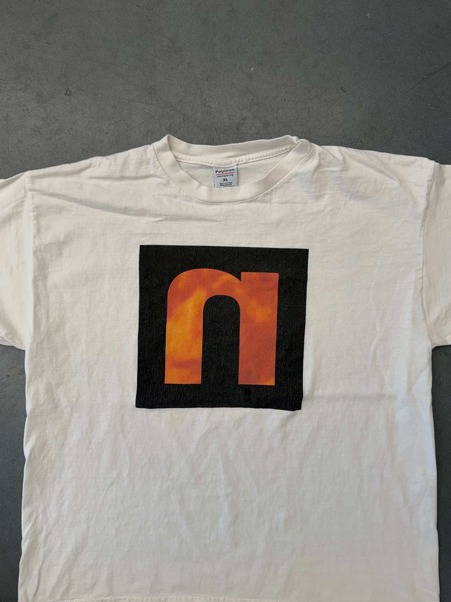 NINE INCH NAILS NIN BROKEN LOGO TEE (POLYGRAM TAG)