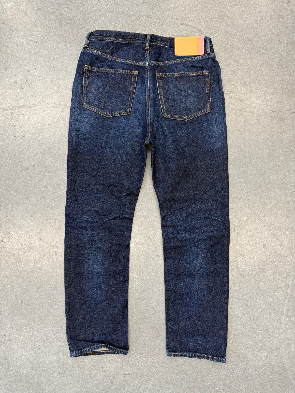 ACNE STUDIOS BLA KONST "LOG DARK BLUE" JEANS
