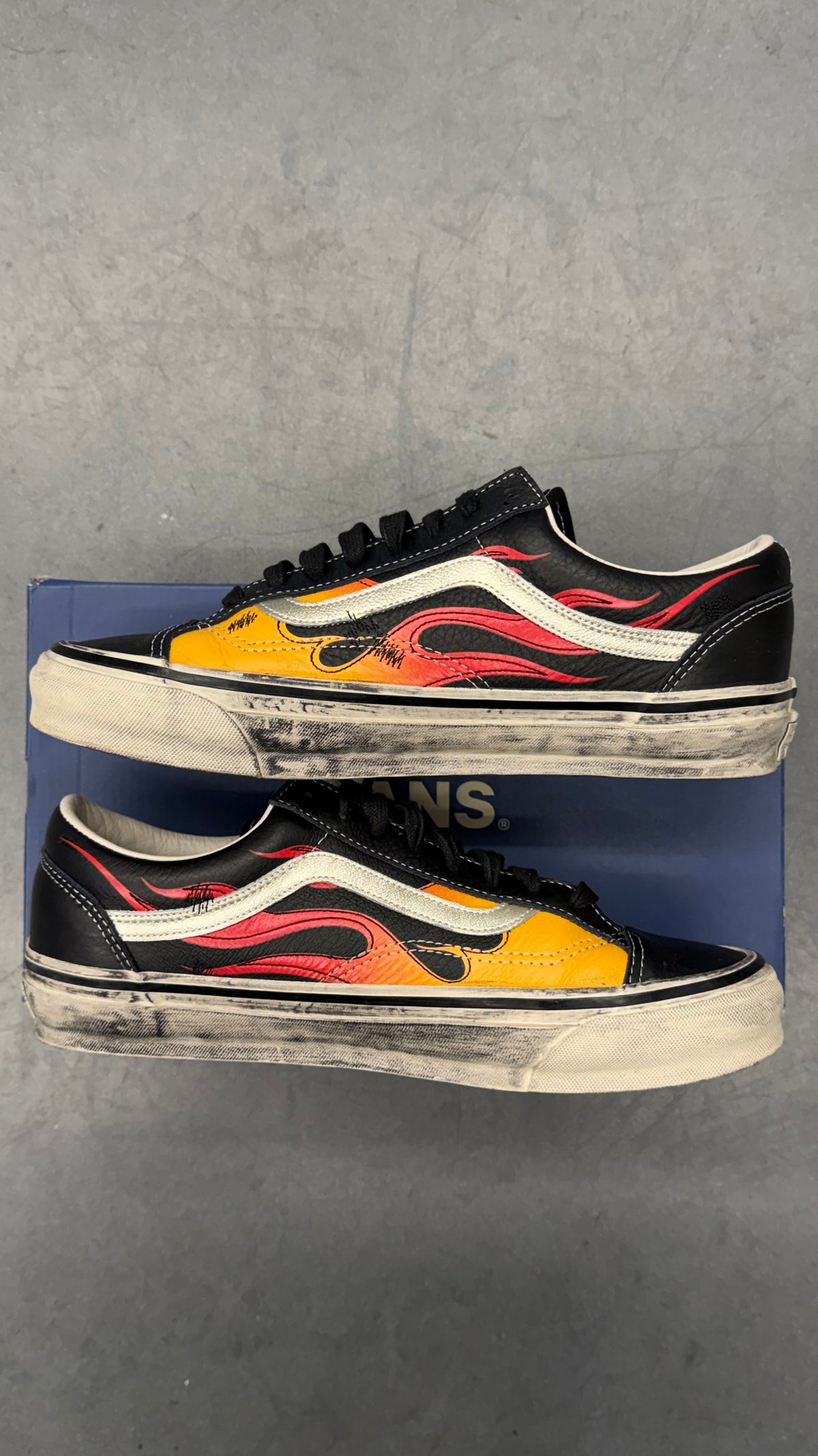 2026 VANS LX SKOOL ARCHIVE FLAME BLACK