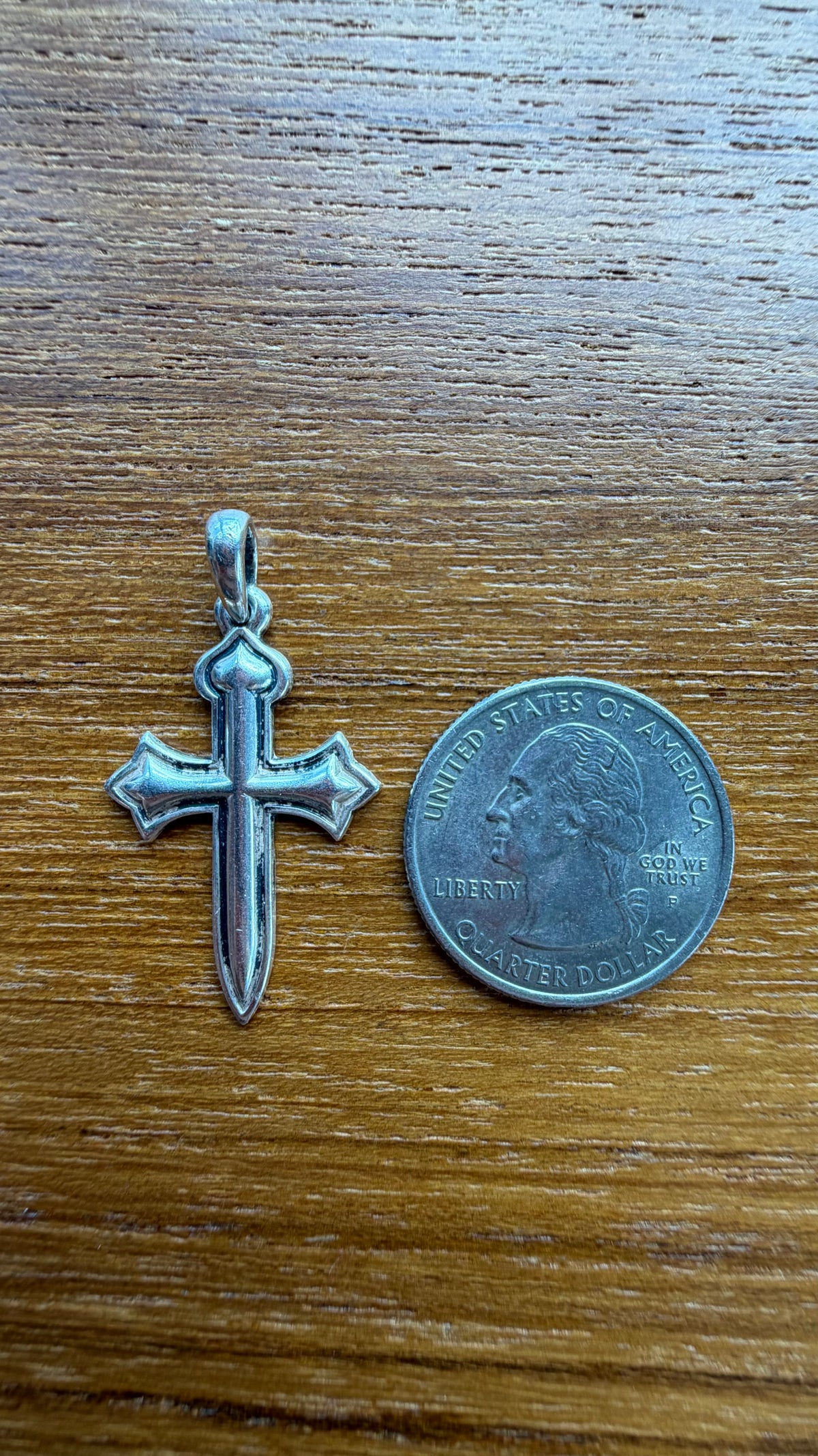 JAMES AVERY SILVER CROSS PENDANT