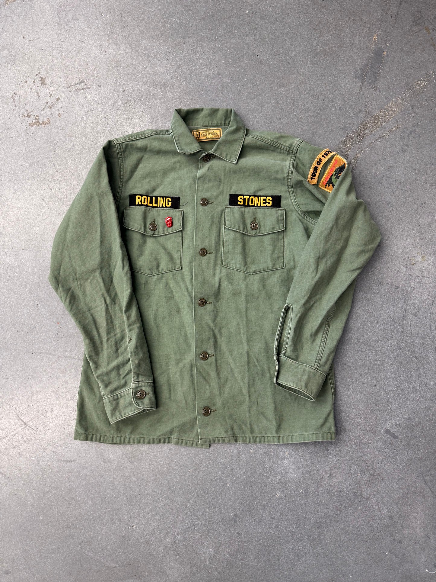 MADEWORN ROLLING STONES ARMY JACKET
