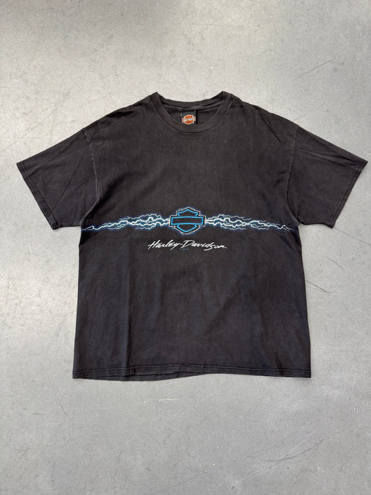 2000 HARLEY-DAVIDSON MILE HIGH AURORA, CO LIGHTNING TEE (HARLEY-DAVIDSON TAG)