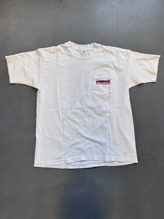 1996 MARLBORO UNLIMITED PIPESTONE PASS ROCK SPRINGS POCKET TEE (FOTL TAG)