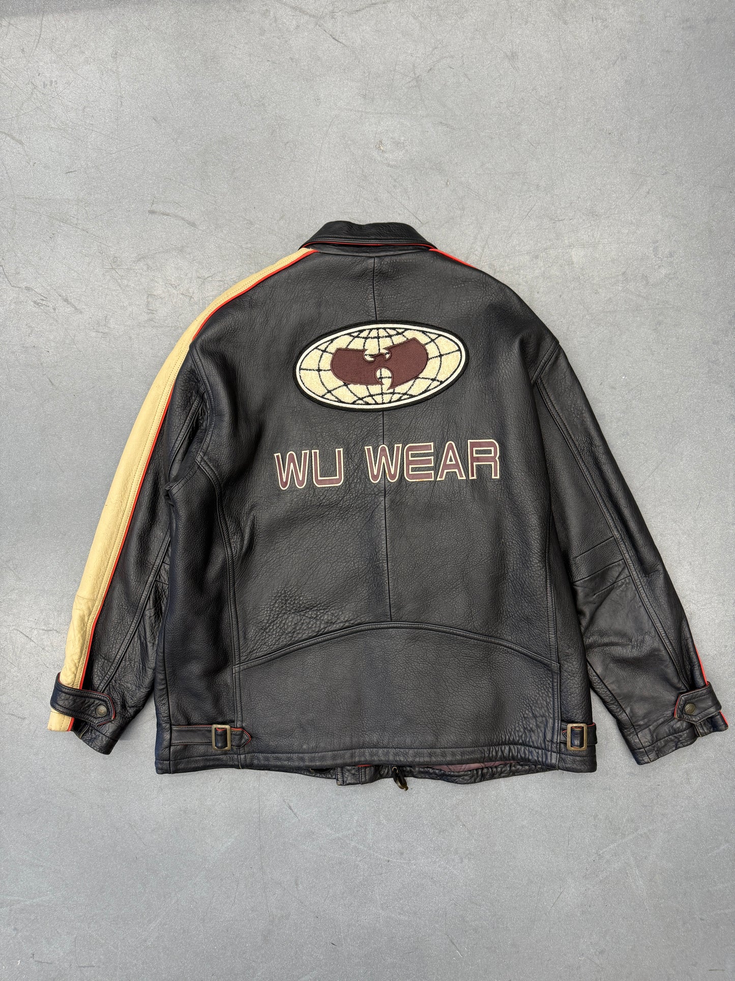 ‘90S WU-TANG WU-WEAR LEATHER OVERCOAT JACKET