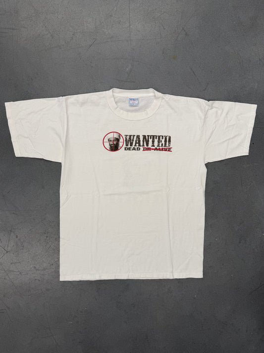 Y2K OSAMA BIN LADEN WANTED DEAD REWARD TEE (ALL SPORT TAG)