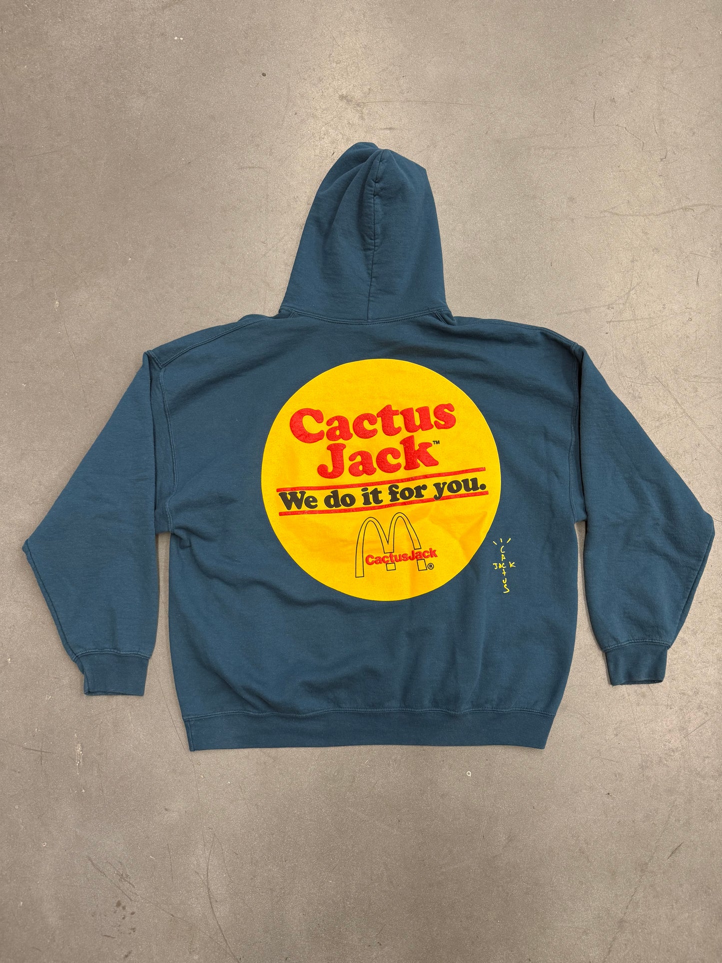 FW20 CACTUS JACK BY TRAVIS SCOTT STICKER MCDONALD'S HOODIE