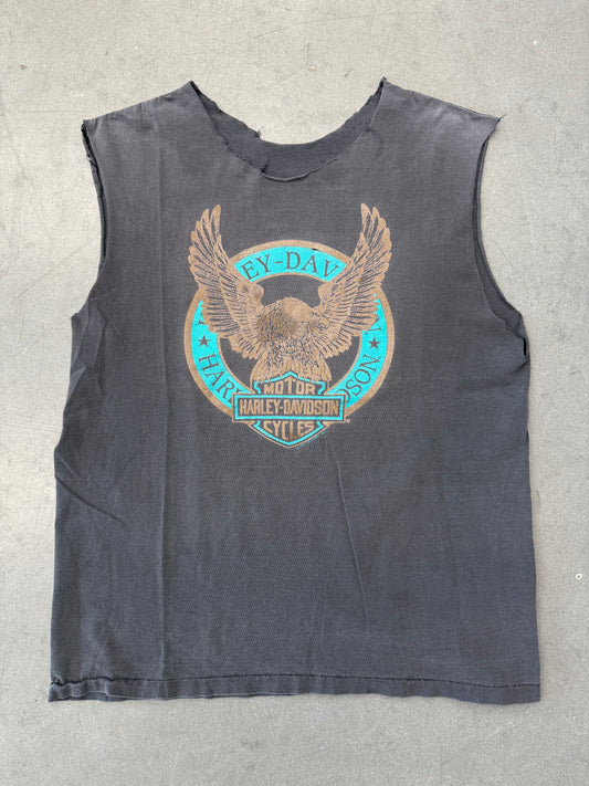 1990 HARLEY-DAVIDSON DON HUFFMAN'S LAKELAND, FL. CUT-OFF TEE