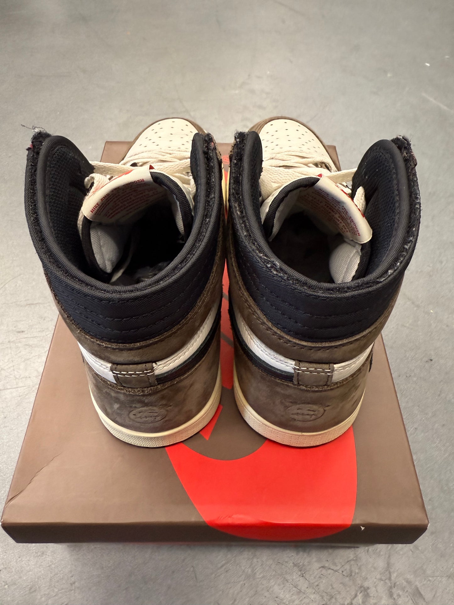 2019 SIZE 8 JORDAN 1 RETRO HIGH OG SP TRAVIS SCOTT MOCHA