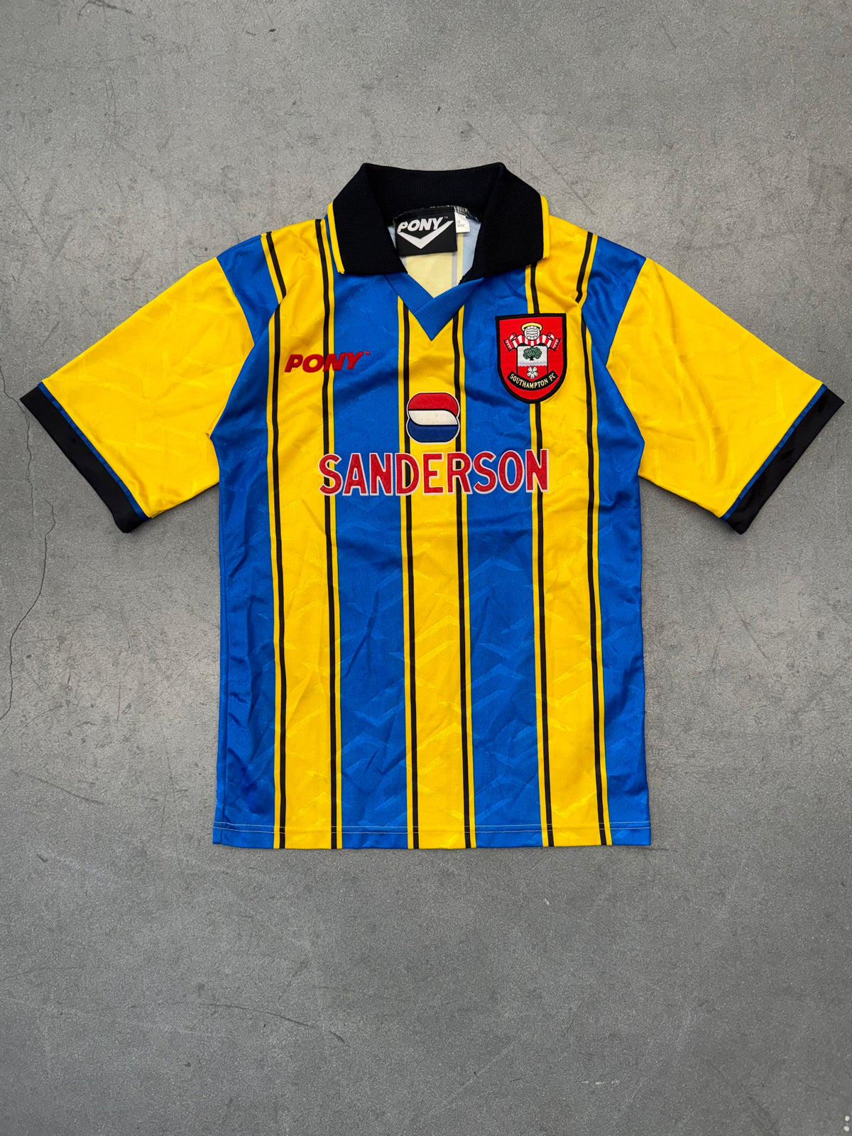 1995-1997 SOUTHAMPTON FC PONY SANDERSON AWAY SOCCER JERSEY - YOUTH L 30/32