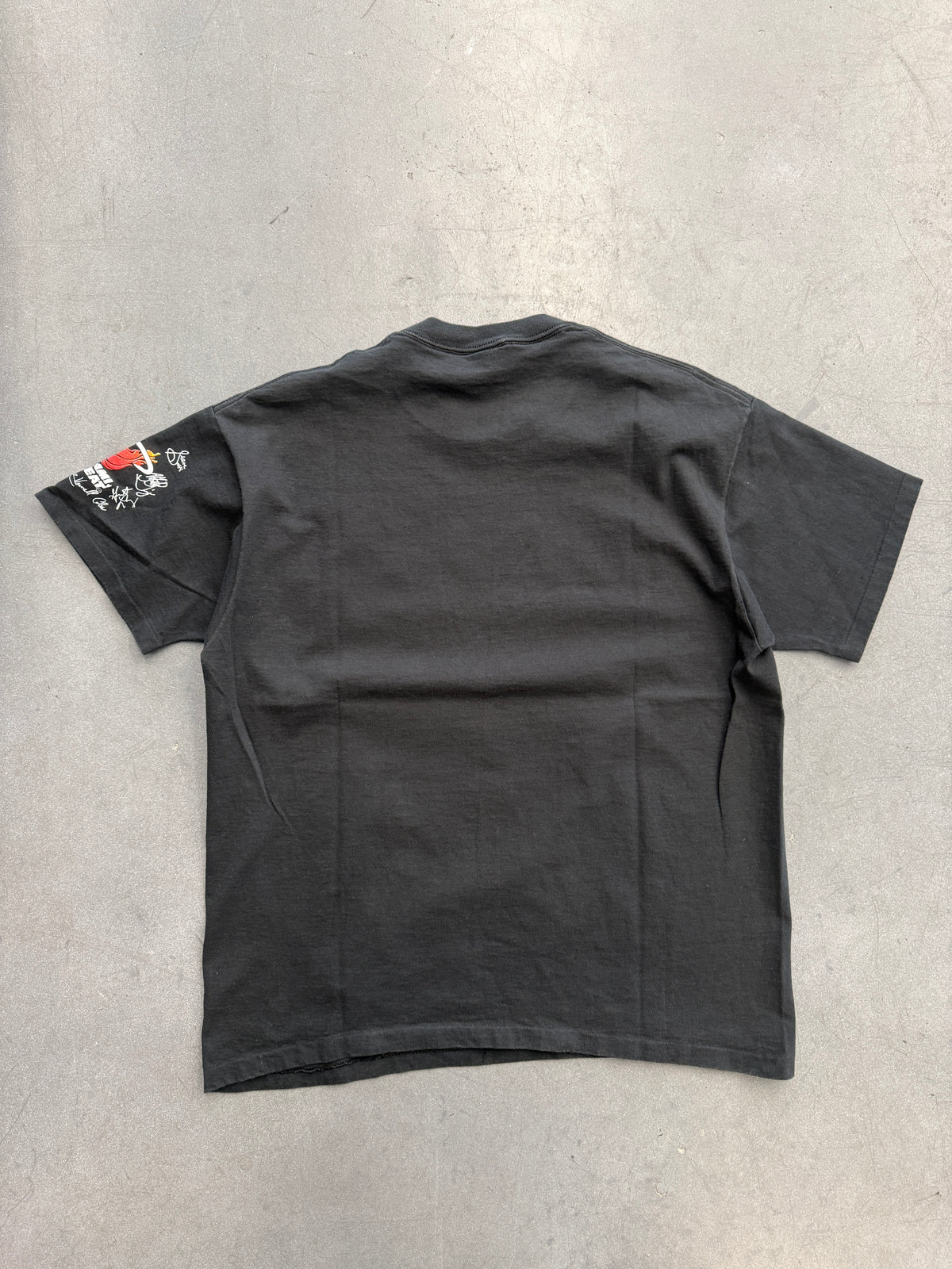 1992 MIAMI HEAT SHATTERED BACKBOARD TEE (ANVIL RED BAR TAG) - XL