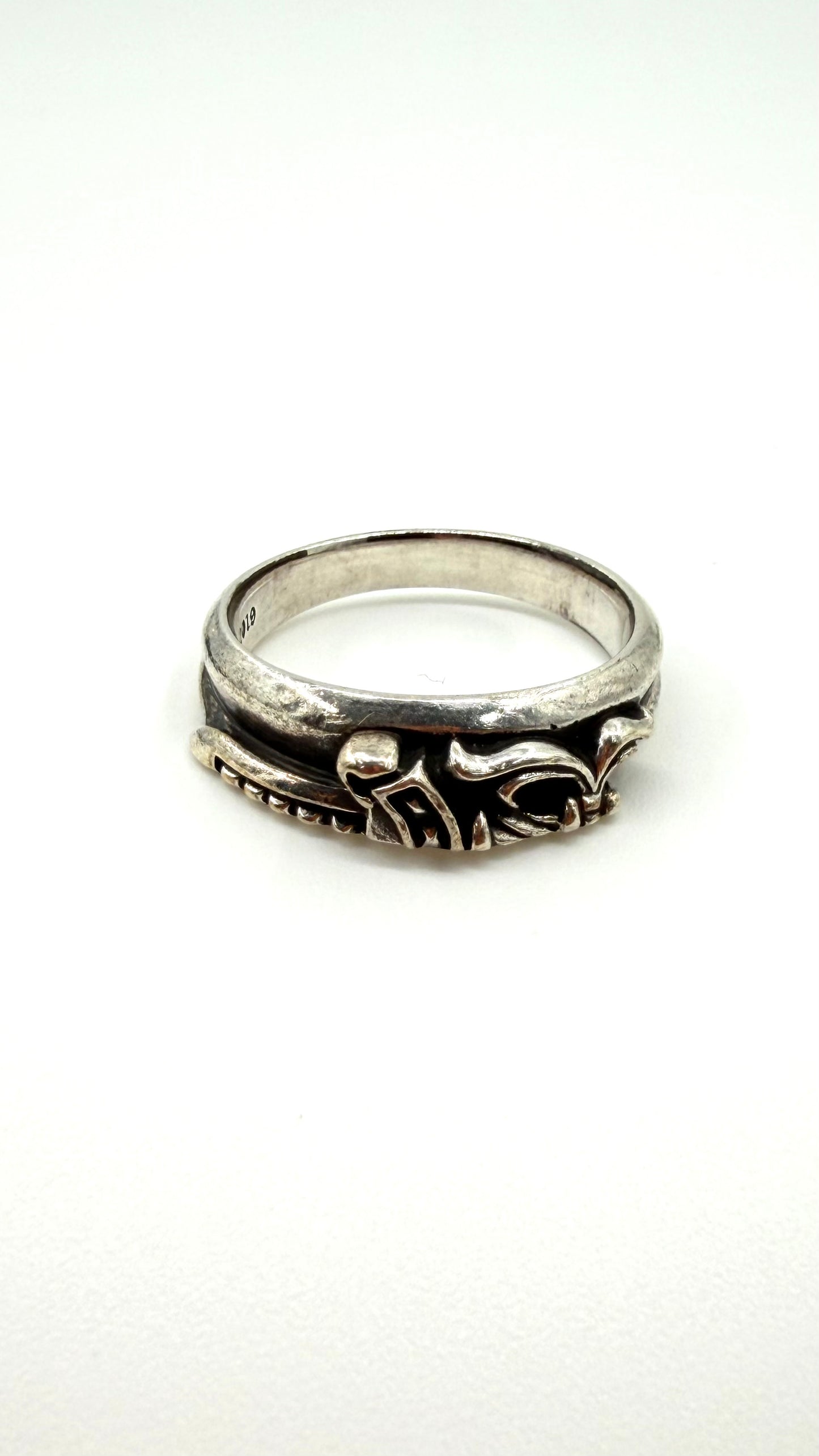 CHROME HEARTS HALF DAGGER SILVER RING