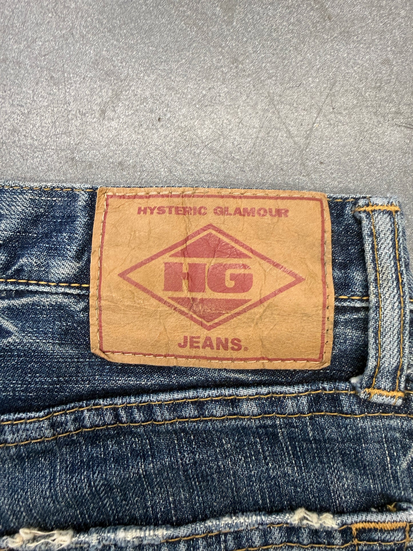 VINTAGE HYSTERIC GLAMOUR TOO DRUNK TO FUCK JEANS