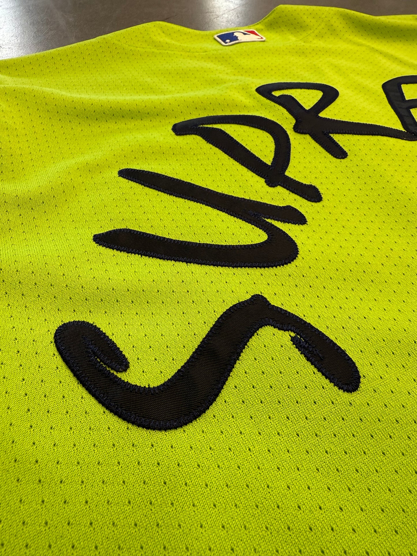 SS15 SUPREME YANKEES BASEBALL JERSEY LIME