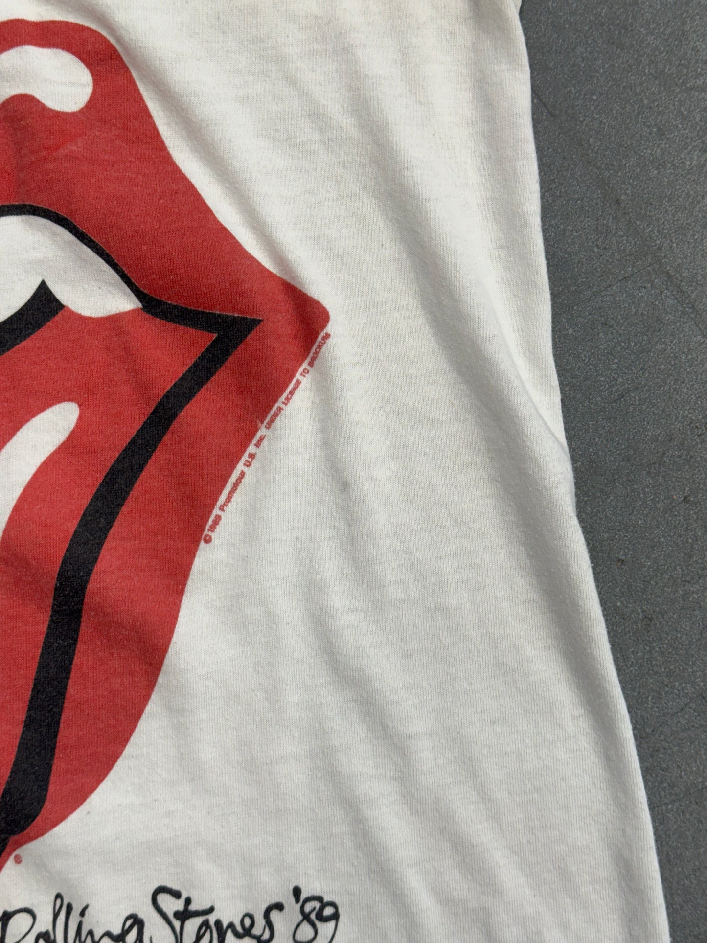 1989 THE ROLLING STONES TONGUE TANK TOP (BROCKUM TAG)