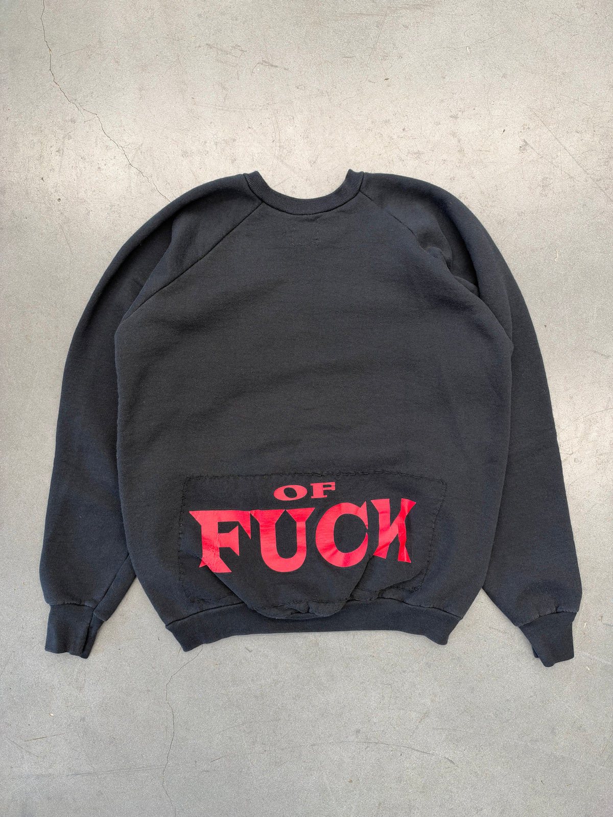 '90S MARLIYN MANSON I AM THE GOD OF FUCK TEE REPURPOSED CREWNECK SWEATER (MIJU 1 OF 1)