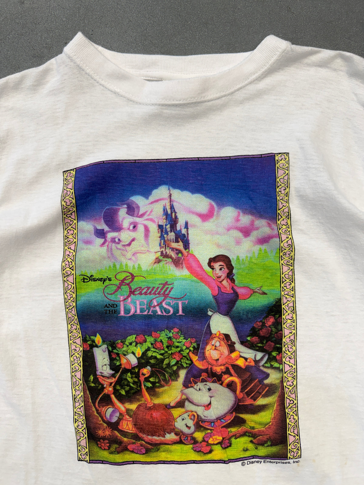 1997 BEAUTY AND THE BEAST CASTLE TEE (SEGA TAG)
