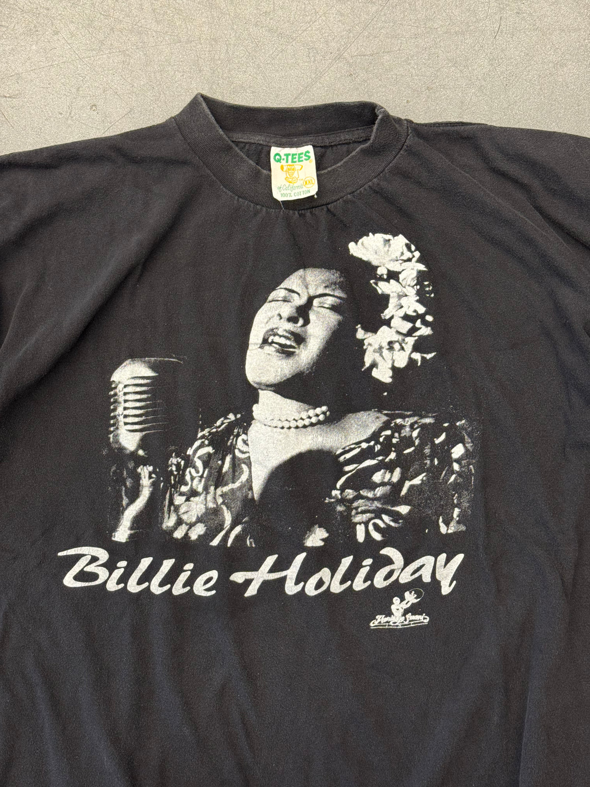 90S VINTAGE BILLIE HOLIDAY TEE (Q-TEES TAG)