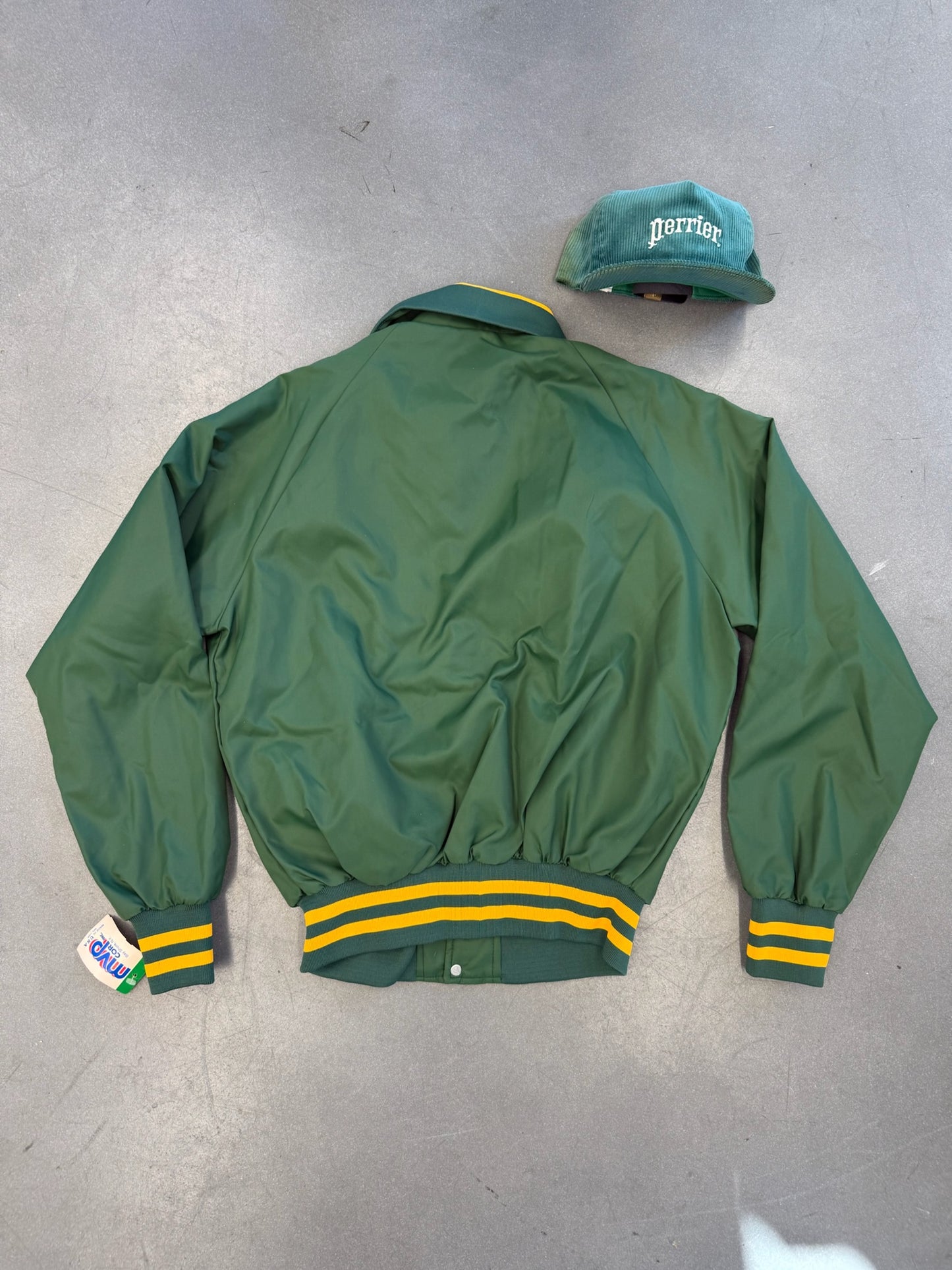 80S PERRIER BUTTON-UP VARSITY JACKET