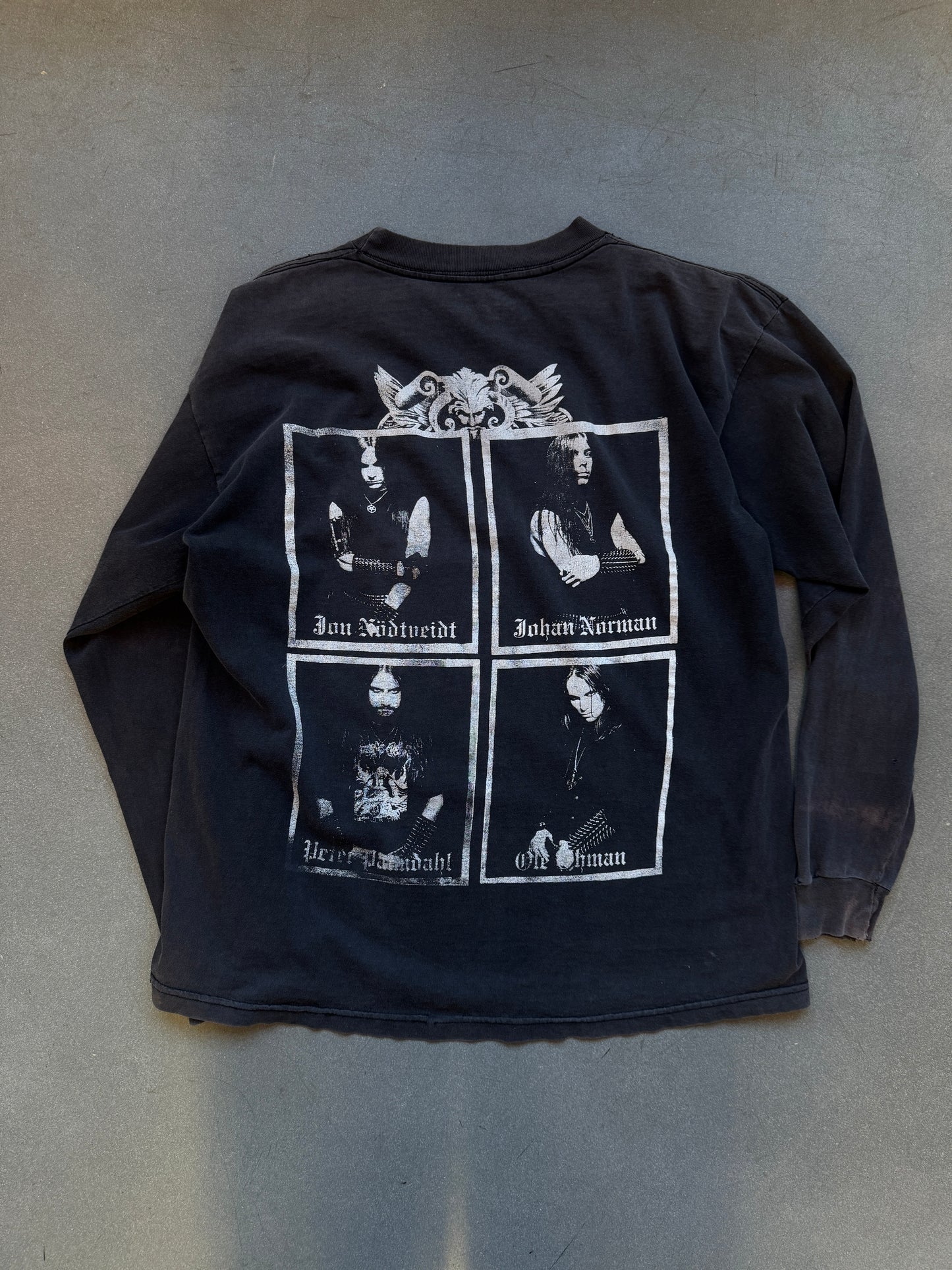90'S DISSECTION STORM LIGHT REAPER RIDING HORSE LS BAND TEE (FADED TAG)